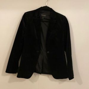 Banana Republic Black Velvet Blazer Sz 4